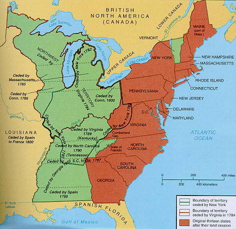 The 13 Original Colonies of